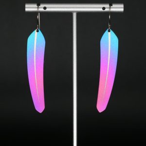 Titanium TechFeather earrings by Pat Pruitt