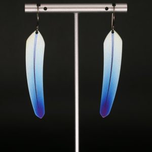 Titanium TechFeather earrings by Pat Pruitt