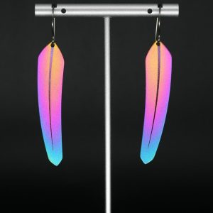 Titanium TechFeather earrings by Pat Pruitt